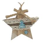 Christmas decorations MagicHome, Star, 10 cm, pkg. 5 pcs