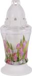 Grave lantern bolsius New Tulips 3D, 18 cm, 36 h