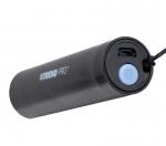 Flashlight Strend Pro NX1051, 50 lm, USB charging, black/silver, 77x19 mm, sellbox 24 pcs