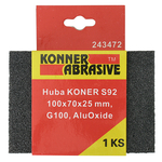 Sanding sponge KONNER S92 100x70x25 mm, G060, AluOxide