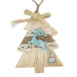 Christmas decorations MagicHome, Tree, 10 cm, pkg. 5 pcs