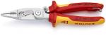 Klieste KNIPEX 13 96 200 T BK, 200 mm, multifunkcne, elektroinstalacne, VDE 1000V