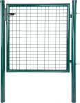 2.TRIEDA Brána Strend Pro METALTEC ECO 2, 1000/1000/50x50 mm, okrúhly rám, zelená, jednokrídlová, záhradná, ZN+PVC, RAL6005