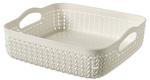 Laundry basket Curver® KNIT 2,8L, cream, 23x23x7 cm