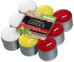 Candles bolsius Tealight Citronella, mix of colors, tomato, pack 18 pcs