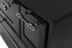 Stove 701-G OMEGA Kuzine, with glass, black, left outlet