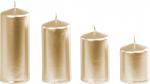 Candle MagicHome, Christmas, Advent, gold, 48 mm 60/80/100/120 mm, pack. 4 pcs