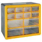 Plastic organizer with 12pcs PVC boxes 265x160x235mm Strend Pro, max.12kg