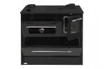 Stove 701-G OMEGA Kuzine, with glass, black, left outlet