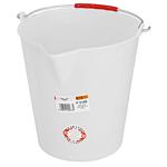 Bucket PVC 14Lit ,white,with sink