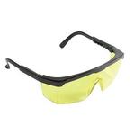 Safety goggles with extendable temple,yellow