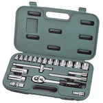 Tool and socket wrench set 21 pcs Honiton, 3/8" 6-24mm