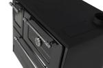 Stove 701-G OMEGA Kuzine, with glass, black, right outlet