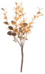 Decorative branch MagicHome Christmas, eucalyptus, gold, 15 cm, pack 6 pcs