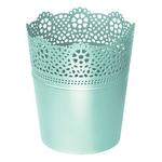 Flower pot LACE 180 mm, pistachio