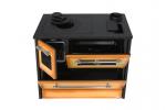 Stove 701-G OMEGA Kuzine, with glass, cappuccino, right outlet