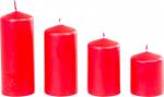 Candle MagicHome, Christmas, Advent, red, 48 mm 60/80/100/120 mm, pack. 4 pcs