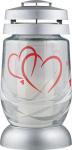 Candle Bolsius 3S 13 Hearts, 22 cm, for grave, with refill 36 h