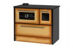 Stove 701-G OMEGA Kuzine, with glass, cappuccino, left outlet