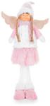2.TRIEDA Postavička MagicHome Vianoce, Anjelik s ružovou sukňou, látkový, ružovo-biely, 29x13x59 cm