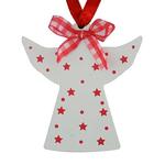 Christmas decorations MagicHome, White angel, 10 cm, pkg. 5 pcs