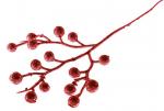Decorative branch GliBerries. red, 28cm, 6 pcs