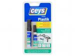 Adhesive Ceys SPECIAL PLASTIK, for difficult plastics, instant, 3 g + 4 ml