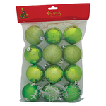 Decorations Xmas N2 6012, 12 pcs, M576C lime