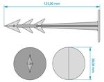 Stake GardenPEG 100/25 mm, pack. 50 pcs