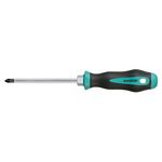 Pozidrive screwdriver Whirlpower® PZ2 / 100mm, hexbolt, DIN8764, Silicon alloy steel S2