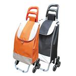 Shopping trolley bag Alfred, orange, PE/PVC, EVA, 30 kg, 35x30x96 cm