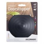 Door stop DOORSTOPPER, plastic for the door, on the floor, graphite