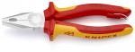 Klieste KNIPEX 03 06 180 T BK, 180 mm, kombinované, CrV, VDE 1000V