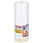 Painters covering foil tesa® Pro Easy Cover® Universal, with tape, 1400 mm, L-33 m, transparent