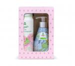 Gift set Frosch EKO, shower gel/shampoo + soap, pink, children's, 2x 300 ml