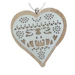 Christmas decorations MagicHome, Heart and Deers, pkg. 5 pcs