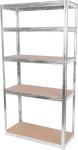 2.TRIEDA Regál Racks RAT40 MS, kovový, MDF, 5 políc, 1800x900x400 mm, max. 175 kg/polica