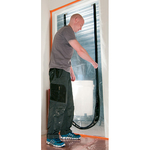 Zipper anti-dust foil Strend Pro, PF1201, for doors, U-Zipper