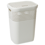 Laundry basket DEAhome Rattan Linen 60 lit, white
