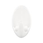 Hook tesa® Permanent, oval L, white, plastic