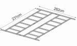 Floor construction for house Strend Pro, for 2172937, 165x282 cm