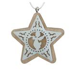 Christmas decorations MagicHome, Star and Angel, pkg. 5 pcs