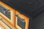 Stove 701-G OMEGA Kuzine, with glass, cappuccino, left outlet
