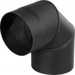 Smoke pipe elbow HS 090/200/2,0 mm, chimney elbow for connecting flue pipes