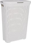 Laundry basket Curver® STYLE 40L, cream, 61x26x44 cm