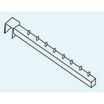 Hanger Racks H21 0400x25x25x1.2 mm, with spikes