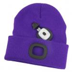 Beanie Cap Strend Pro Albacore purple L, 4x SMD LED, USB charging