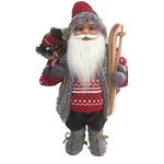 Santa Claus, standing, 60 cm, w/ skiis