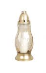 Candle Grave, gold glass, 40 h, 110 g, height 28 cm, for grave