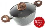 Pot with lid MagicHome Marble Line, 28 cm, 6,0 lit